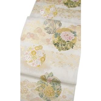 西陣引箔袋帯 都の花路の画像