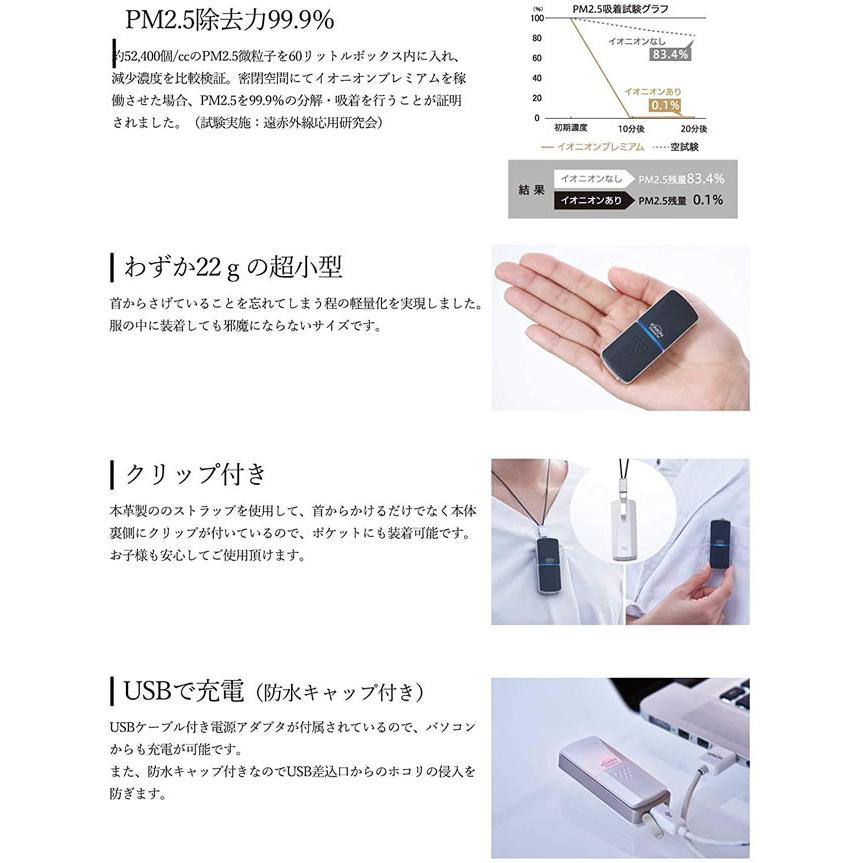 空気清浄機 小型 イオニオン プレミアム マイナスイオン PM2.5 花粉