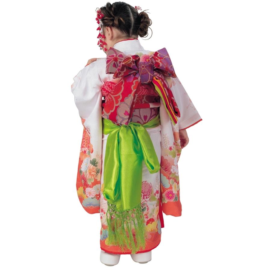 R・K 3歳きもの(三つ身)セット 牡丹 菊 松 梅 白 対応身長95cm R・K 3歳きもの(三つ身)セット 牡丹 菊 松 梅 白 対応身長95cm