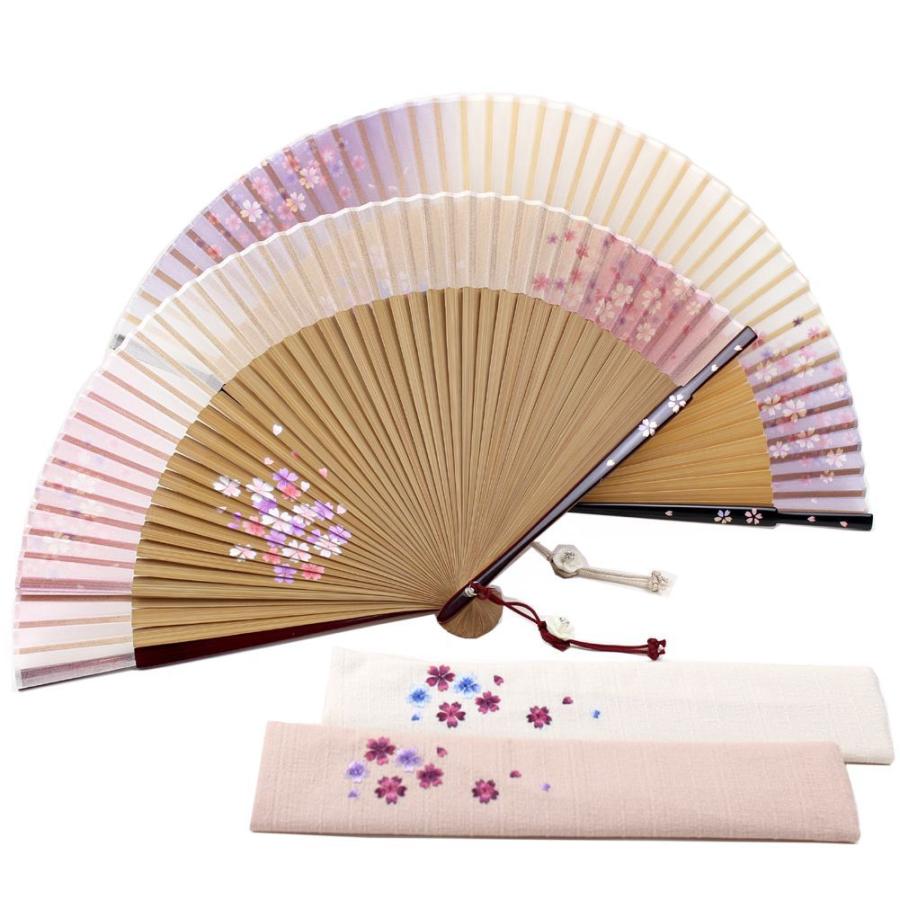 新しいコレクション 扇子 女性用 桜かすみ 扇子袋付き 母の日 ギフト レディース プレゼント 名入れ可 公式の Iniciatupyme Cl