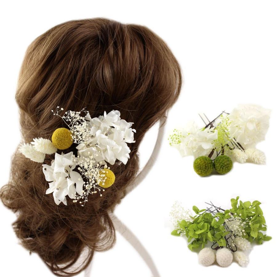 シルバー　ヘアアクセサリー　花　髪飾り　ウエディングフォト