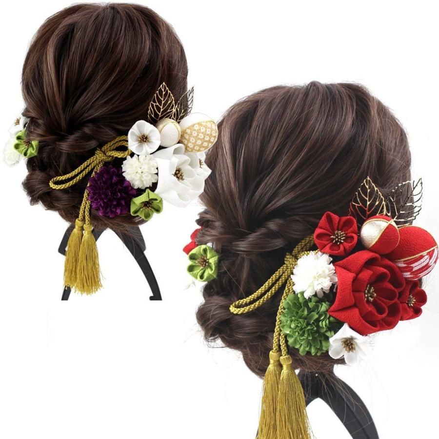 髪飾り 成人式 結婚式 和装 つまみ細工 14点セット ヘアアクセサリー ヘッドドレス 楽市きもの館 通販 Yahoo ショッピング