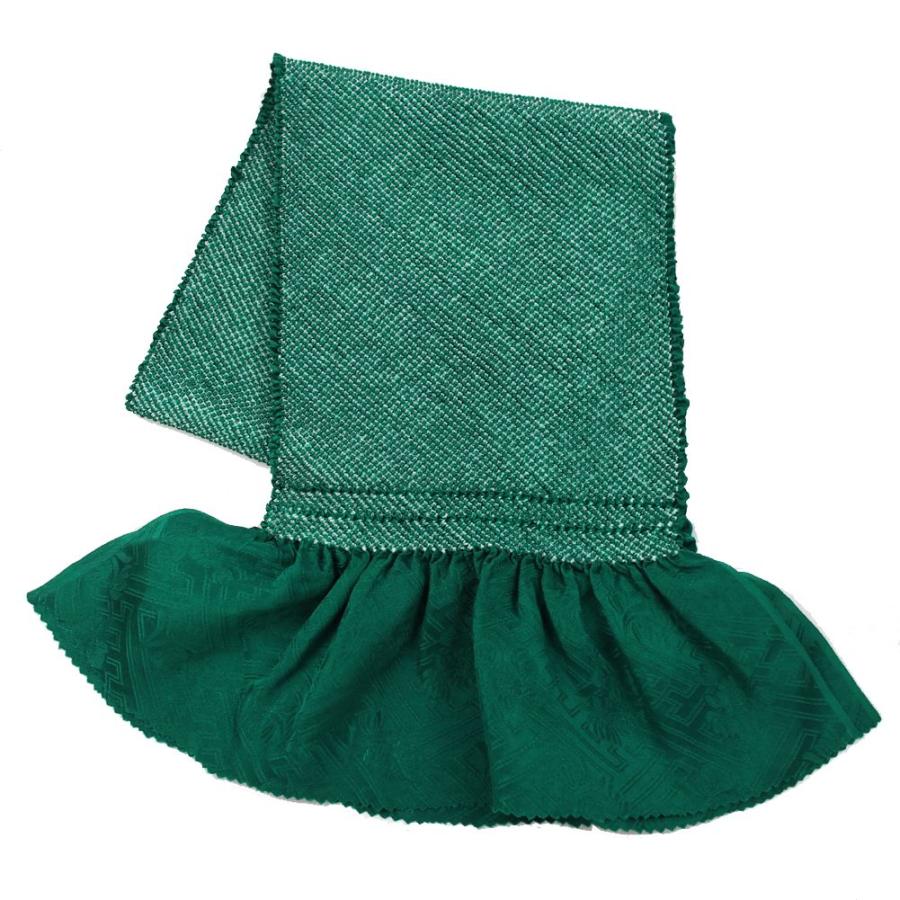 振袖用 四つ巻き 帯揚げ 緑 帯揚 おびあげ 成人式 結婚式 : 楽市きもの