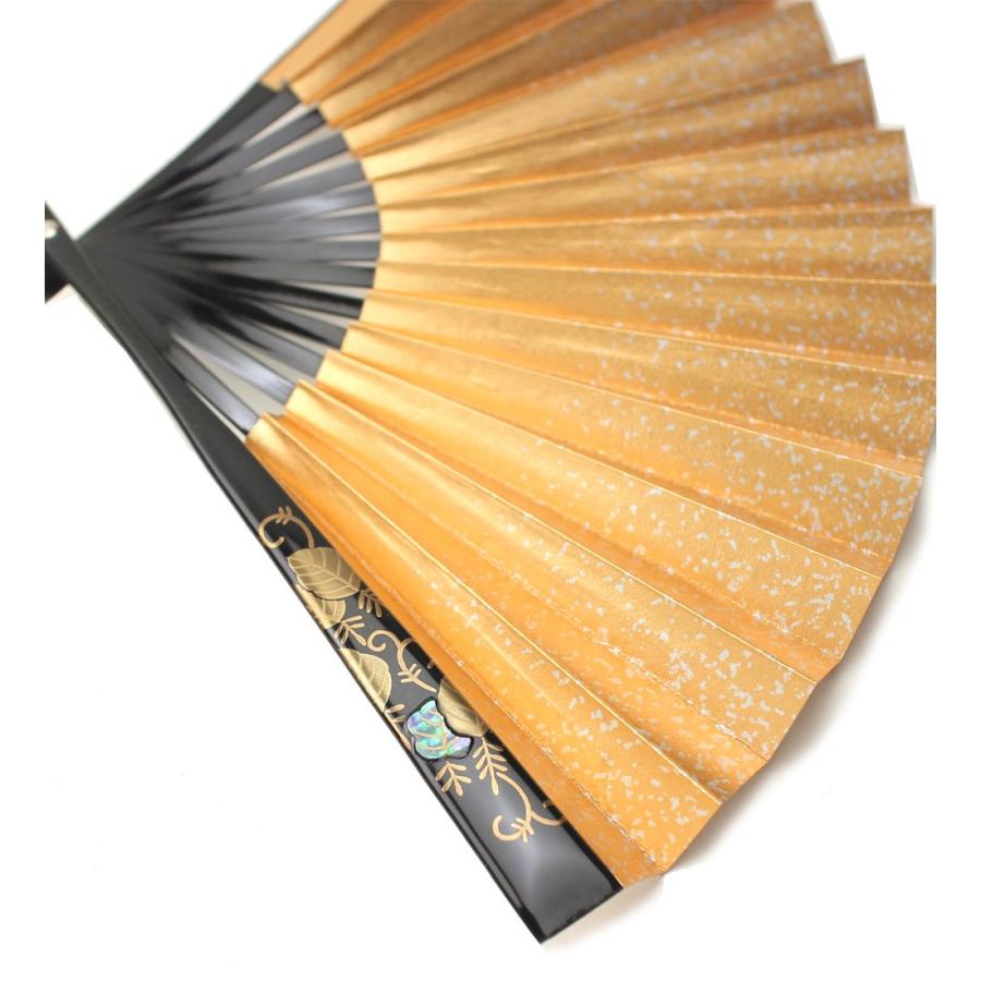 輪島塗 螺鈿 礼装用 蒔絵扇子 桐 末広 留袖用 黒留袖 結婚式