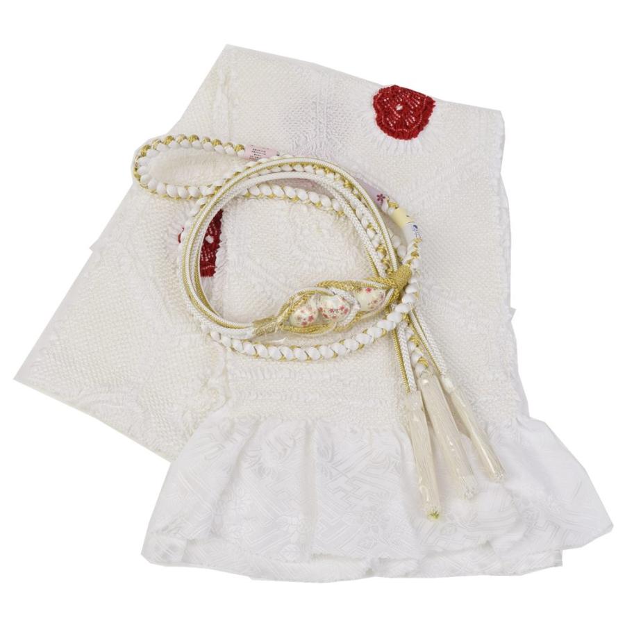 振袖用 帯締め帯揚げセット 白 帯締め 帯揚げ 帯締 帯揚 総絞り 成人式