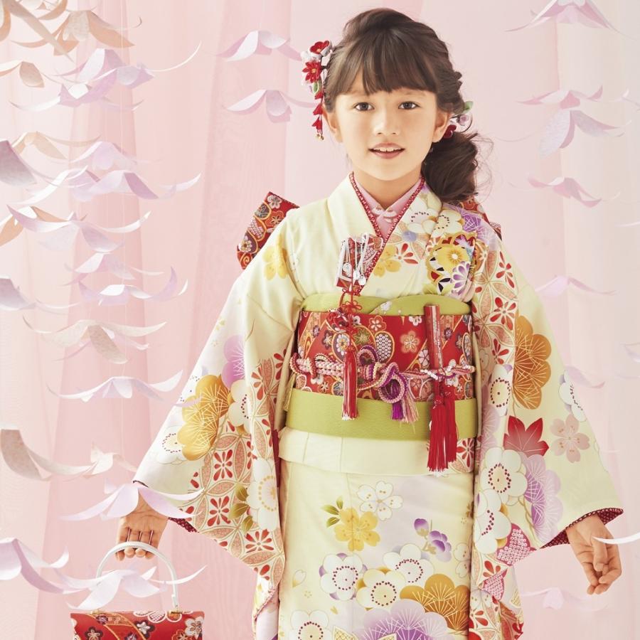 式部浪漫 しきぶろまん 7歳 四つ身着物 絵羽 クリーム 七五三 結婚式 3歳 7歳 着物 Corkscrewerreport Com