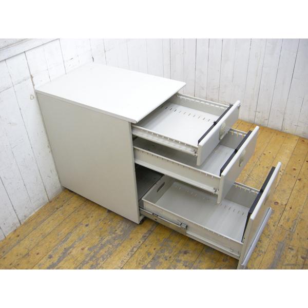 LION・デスクワゴン・中古品・鍵なし・ファイルワゴン・142664