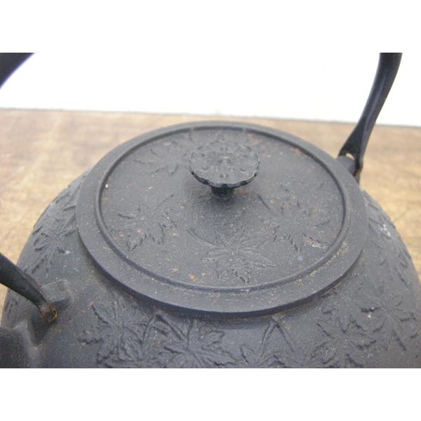 南部鉄器・CH-IH対応・紅葉紋・鉄瓶・工芸品・145006 : リサイクル