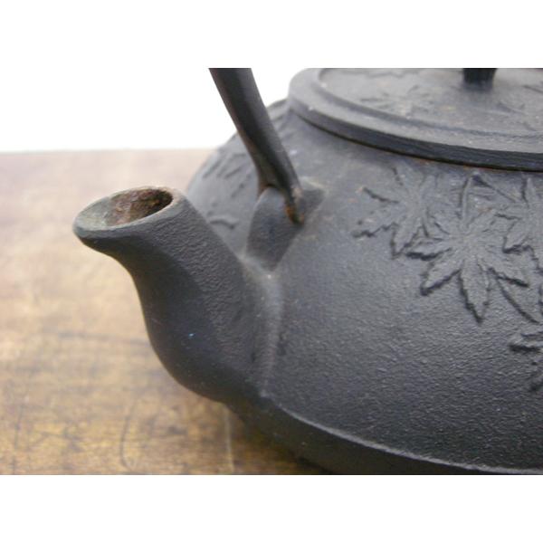 南部鉄器・CH-IH対応・紅葉紋・鉄瓶・工芸品・145006 : リサイクル