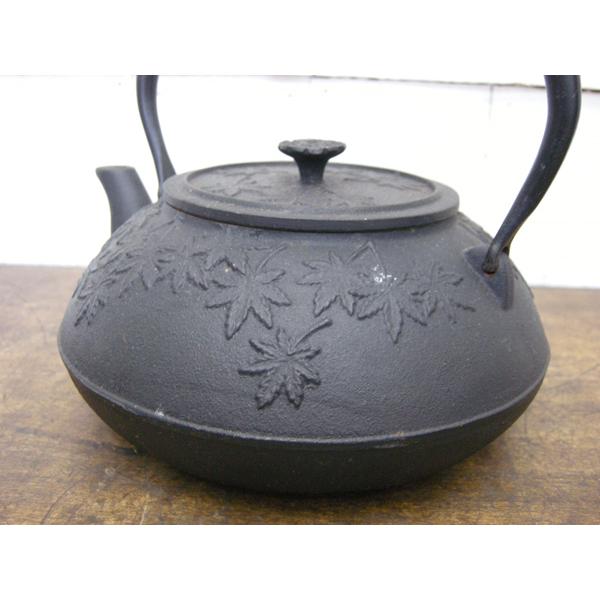 南部鉄器・CH-IH対応・紅葉紋・鉄瓶・工芸品・145006 : リサイクル