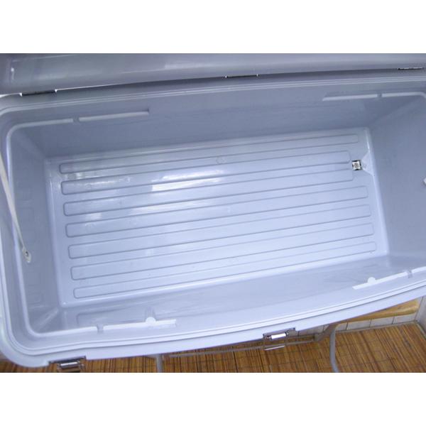 クーラーボックス キャスター付き フィッシュランド ホワイト系 中古