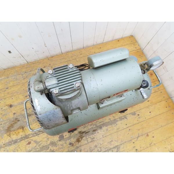 エアーコンプレッサー 日立SOP-7S 日立・エアーコンプレッサー・SOP-7S・タンク38L・0.4KW・動作品・中古