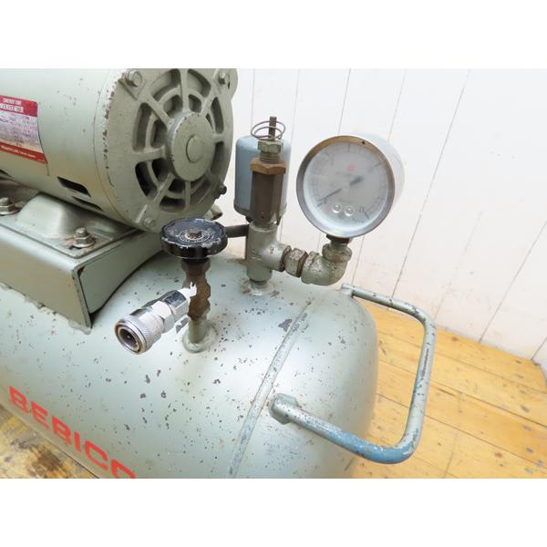 日立・エアーコンプレッサー・SOP-7S・タンク38L・0.4KW・動作品・中古
