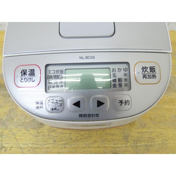 未使用 ZOUJIRUSHI マイコン炊飯ジャー NL-BC05-WA 3合炊き 象印・マイコン炊飯ジャー・2019年製・NL-BC05・3合炊き・中古品