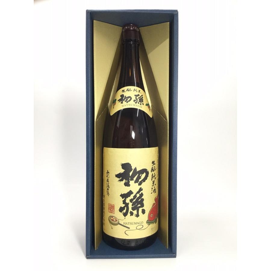 初孫　生もと純米　1.8Ｌ　ギフト箱入｜rakuiti-sake