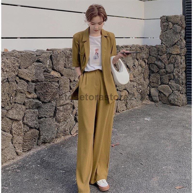 ファッション くつろぎカフェタイム セットアップ レディース 2点セット テーラードジャケット 半袖 パンツ スーツ きれいめ 春夏秋 V3vet6lsmc Www Boulevardrestaurants Com