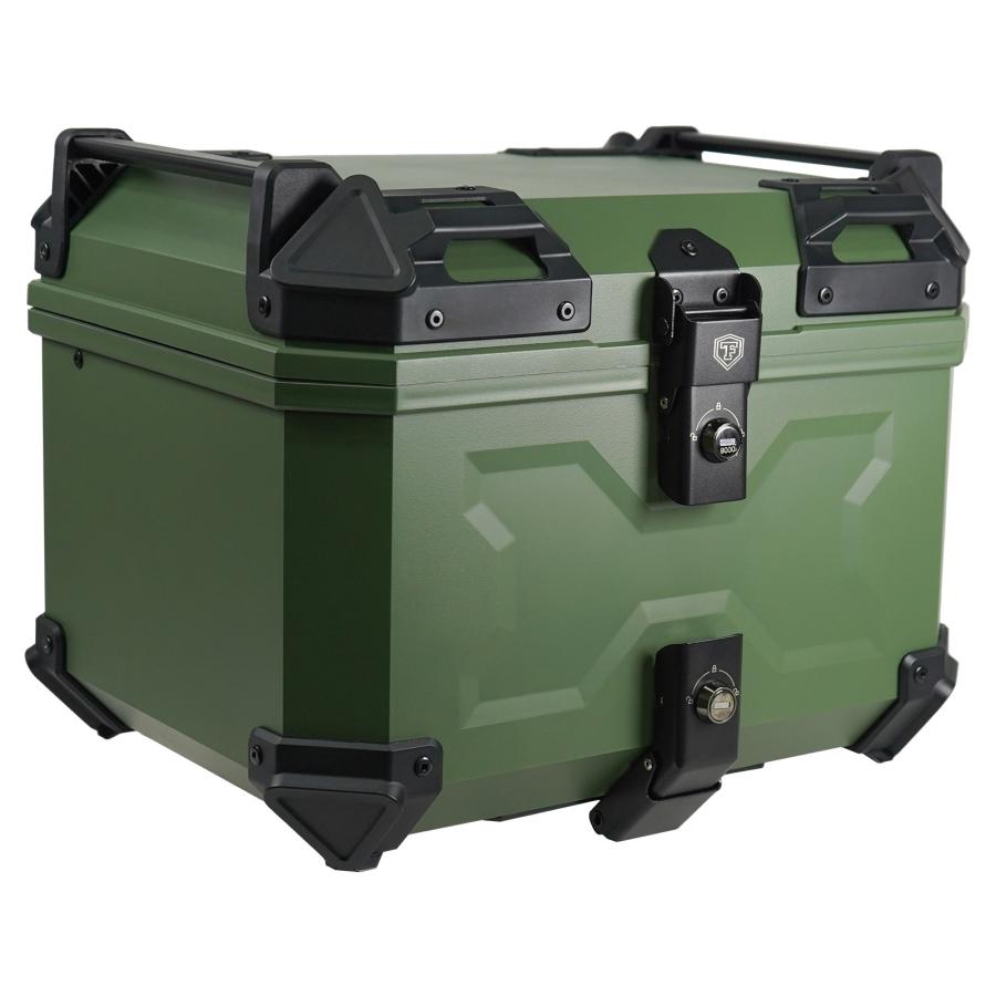 #2617　リアボックス バイク 45l 背もたれ 大型　グリーン リアボックス バイク 45l 背もたれ バイクリアボックス大型 トップ