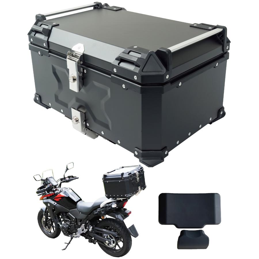 リアボックス バイク 55l 背もたれ バイクリアボックス大型 トップ