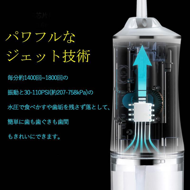 口腔洗浄器 ジェットウォッシャー 口腔洗浄機 歯垢除去 替えノズル4本