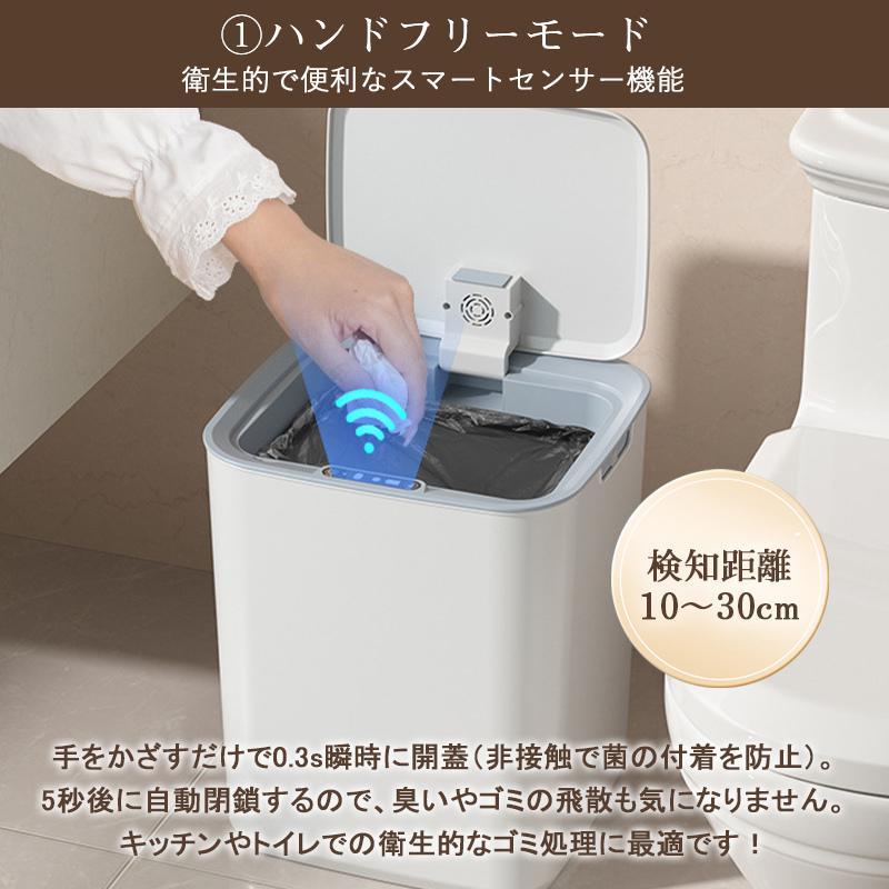 ゴミ箱 自動開閉 センサー キッチン オフィス トイレ 洗面所 22