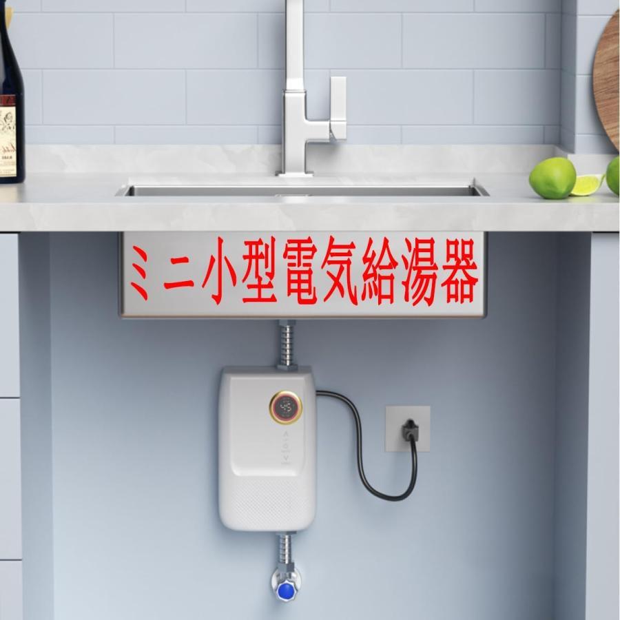 電気給湯器 ポータブルミニ小型電気温水器 リモコン付き 3000W電気温水
