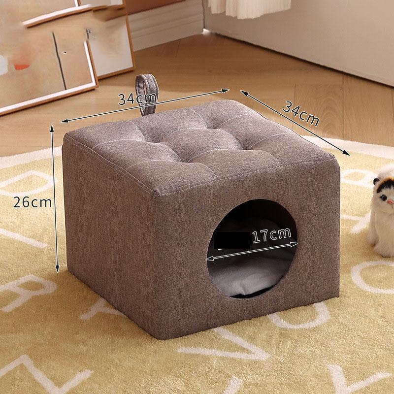 猫 スツール ねこベッド ドーム型 キャットハウス ちぐら風 Welina 犬