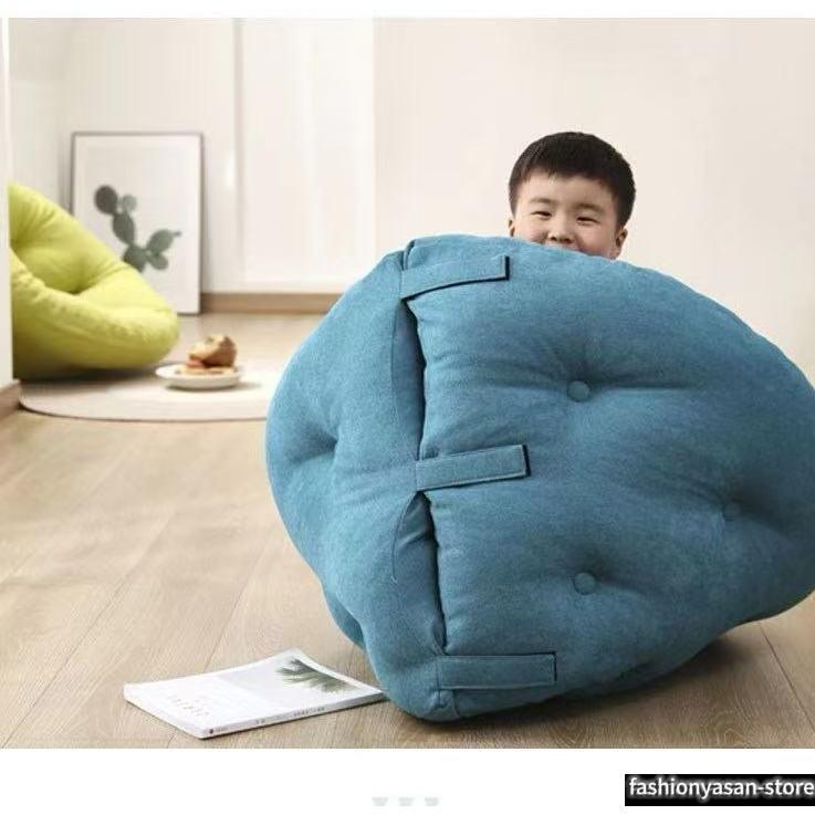 ダメになるフィットクッションソファしずく型 座椅子 : 楽工房 - 通販
