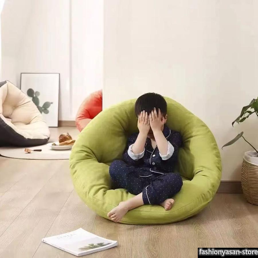 ダメになるフィットクッションソファしずく型 座椅子 : 楽工房 - 通販