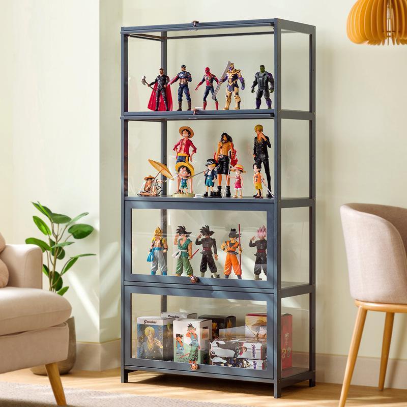 フィギュアケース 棚 コレクションケース フィギュア 天然竹製 透明