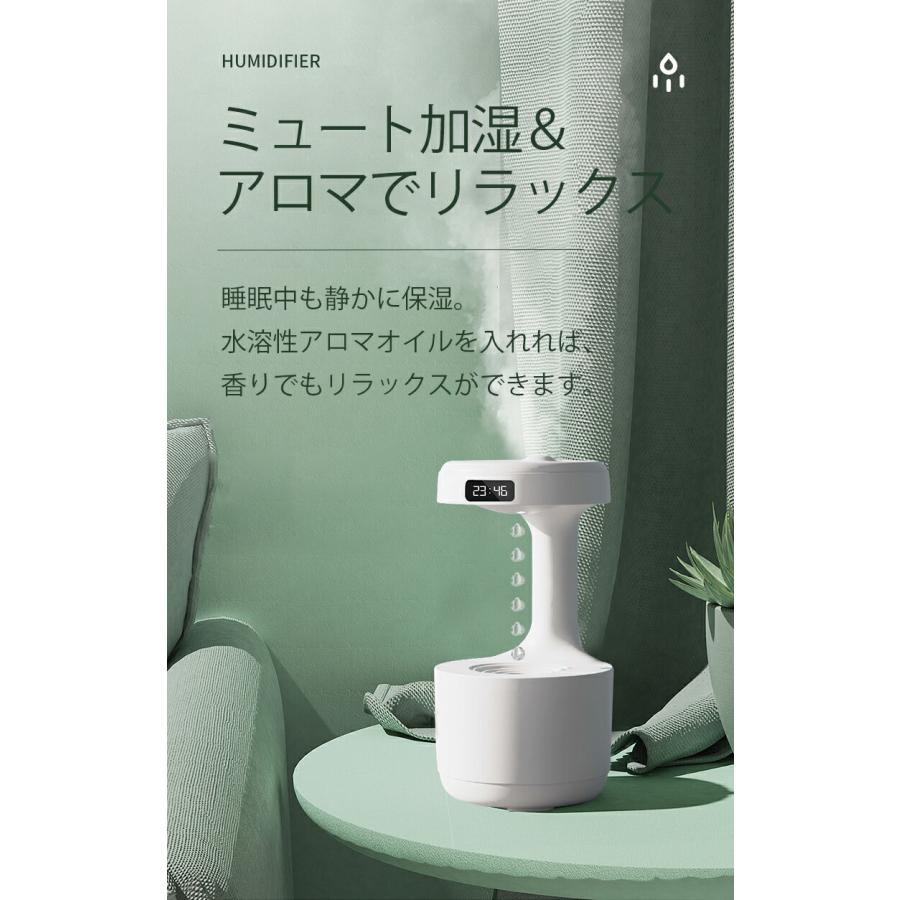 超音波式 車用 加湿器 反重力加湿器 卓上加湿器 アロマディフューザー
