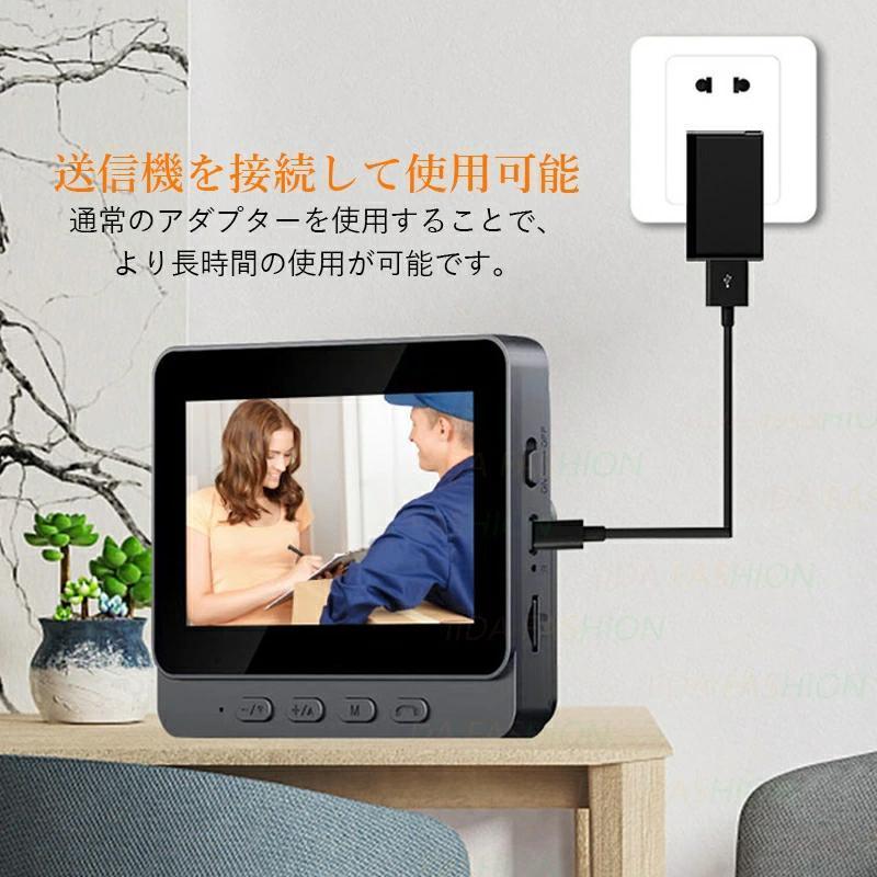 インターホン 32GBカード付き ワイヤレス 工事不要 テレビドアホン 通話 インターフォン 玄関 チャイム 防犯 カメラ付き 録画機能 音 セット 呼出 ドアベル 介護の画像