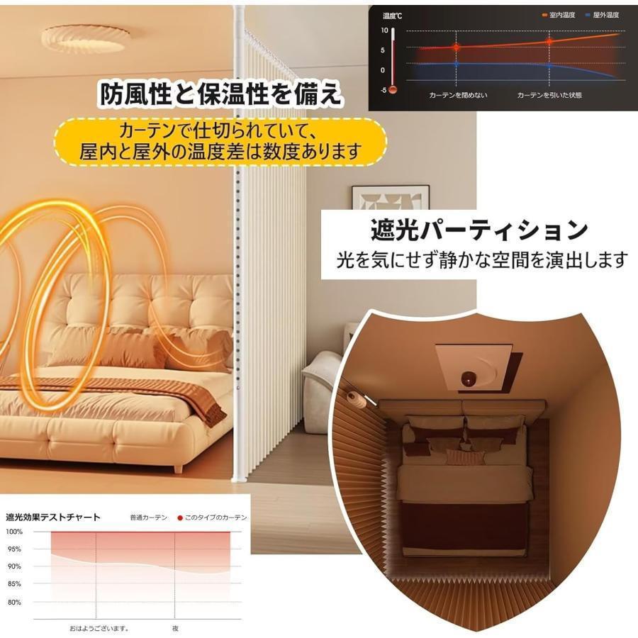 つっぱり式 間仕切り 突っ張りパーテーション自立式 部屋の間仕切り壁
