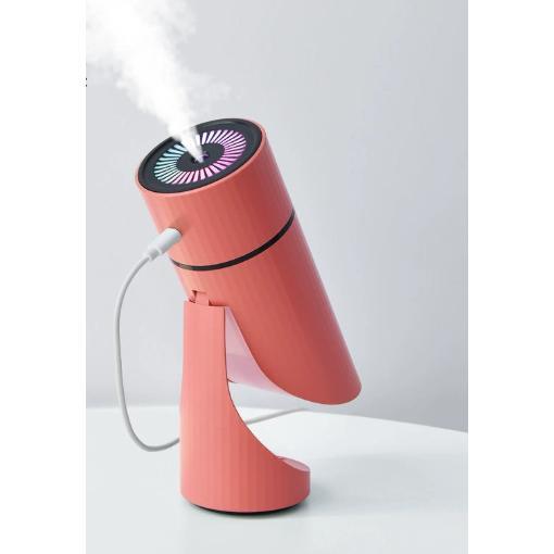 加湿器 小型 卓上 コードレス オフィス おしゃれ 斜め 可愛い 静か led