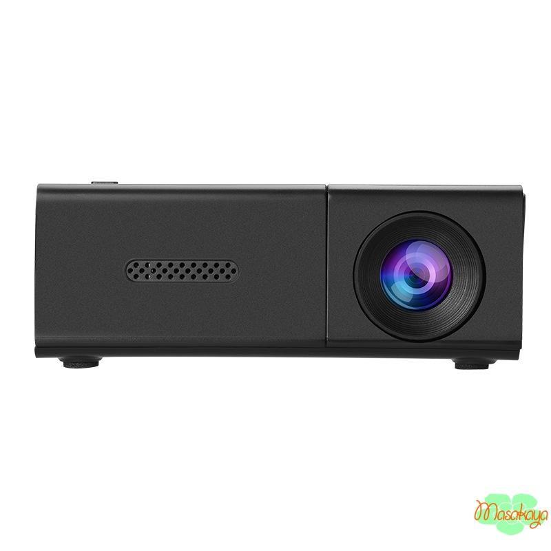 【美品】小型LEDプロジェクター LED 小型 ポータブル プロジェクター 1080P フルHD 片手サイズ AV/ USB