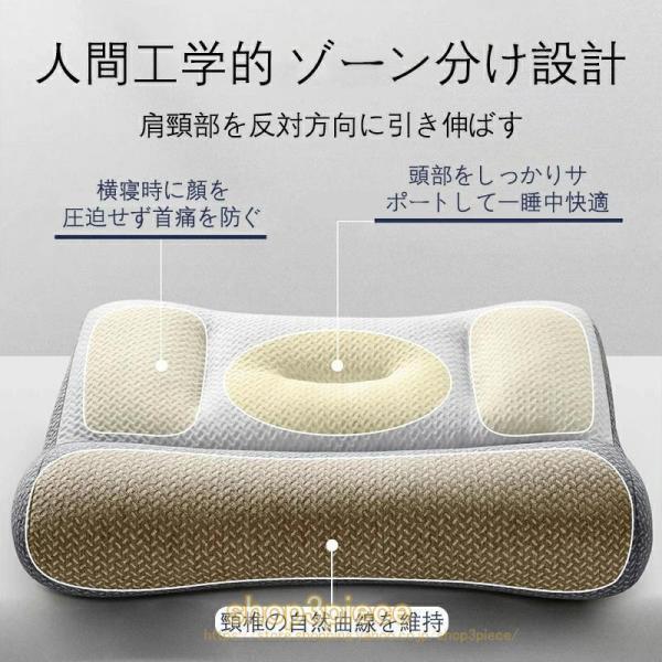 快適ハイテク頚椎牽引ケア枕 枕 首が痛くならない ネックピロー 低反発
