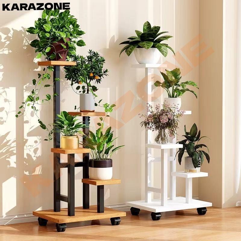 2026フラワースタンド 花台 屋内屋外 竹製鉢プランタースタンド 園芸