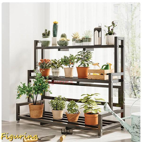 ガーデンラック フラワースタンド 屋外 室内 観葉植物 盆栽棚 スタンド 植木鉢台 花置き棚 植物スタンド 株式会社S＆L風通しいい 収納 錆びない 棚（Yahoo!・楽工房）