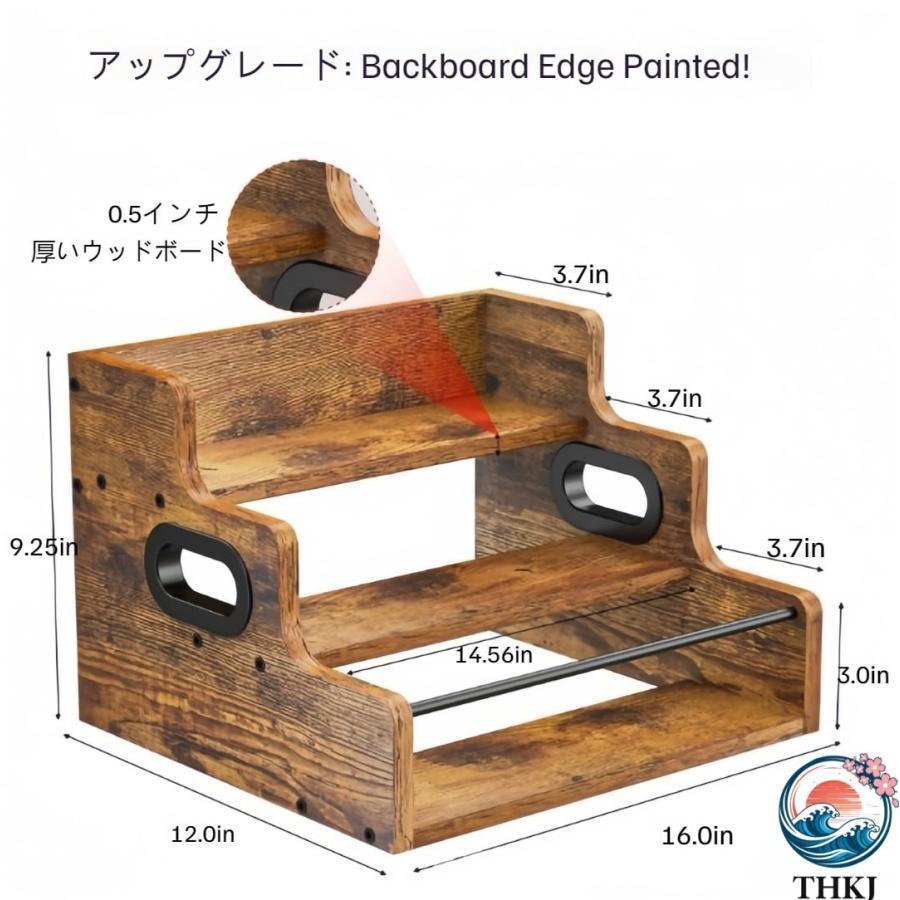 3段式カウンタートップワインボトルディスプレイラックワインラック
