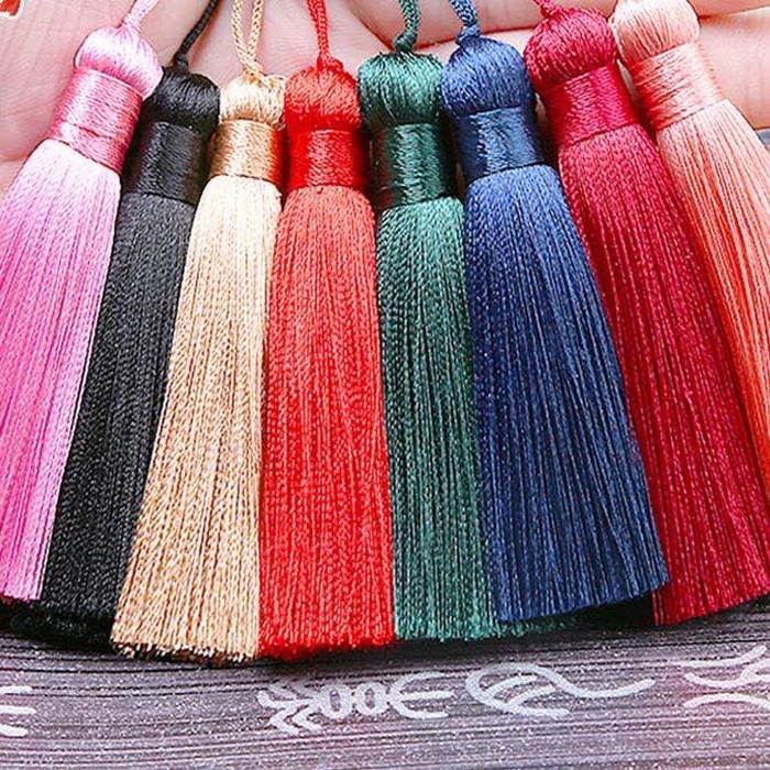 フリンジタッセル 絹糸 カン付き キノコ形 約80mm 4ヶ C 081 楽工房 通販 Yahoo ショッピング