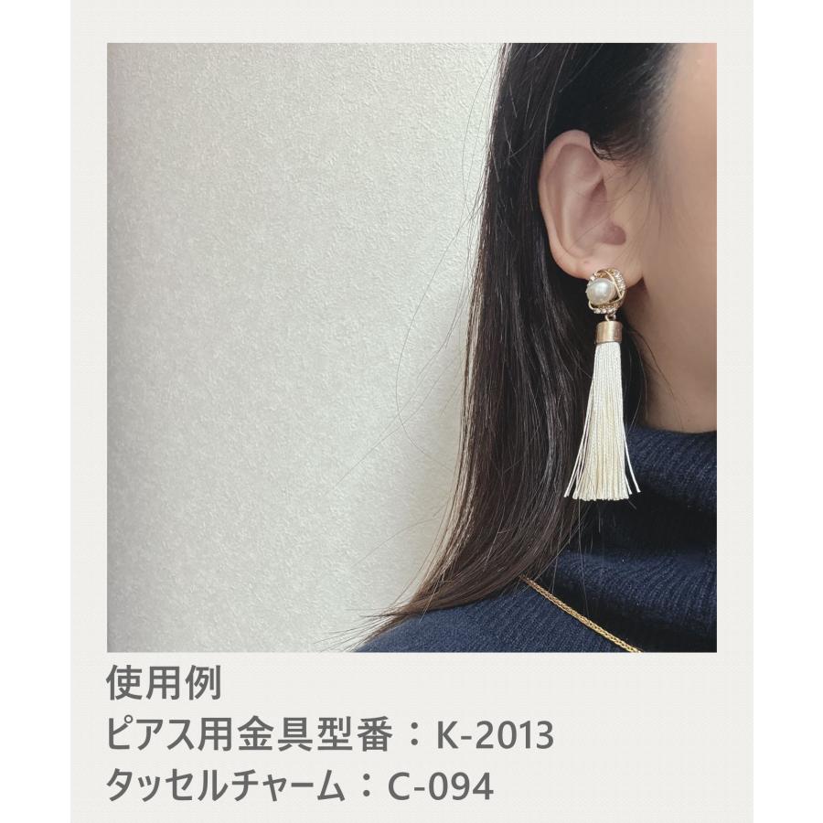 タッセル付き8mm厚アクリルチャーム MY mama チャーム タッセル アクセサリー パーツ 極小