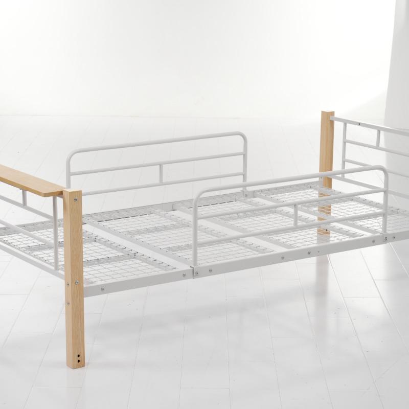 高さ130cm】ロフトベッド パイプベッド シングル 耐荷重150kg 高さ