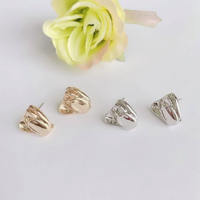 ピアス金具 チューリップ形 お花 フラワー オーバルピアス