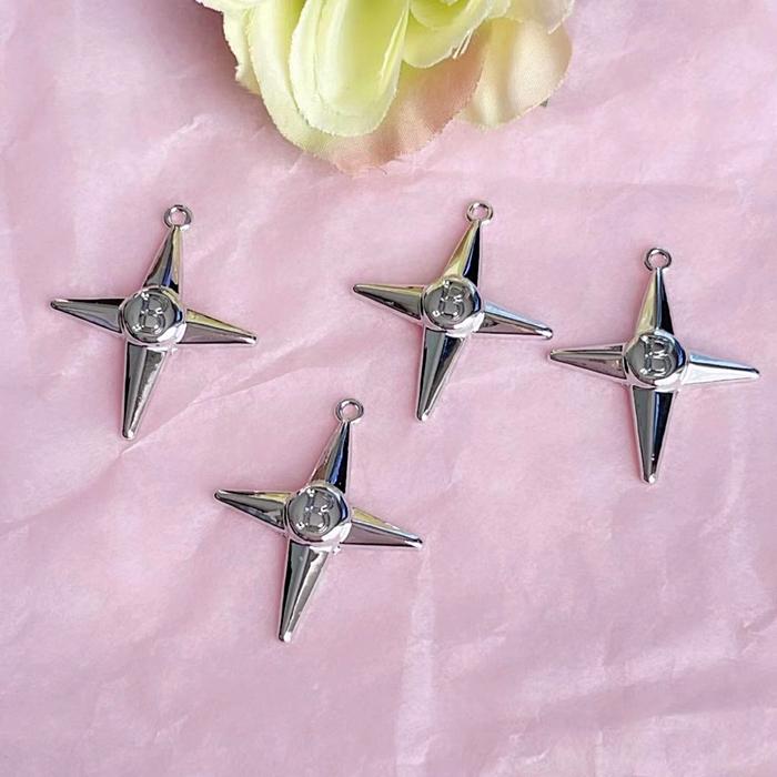 チャームパーツ メタルパーツ 四芒星形 星 スター 星形 流れ星 宇宙  