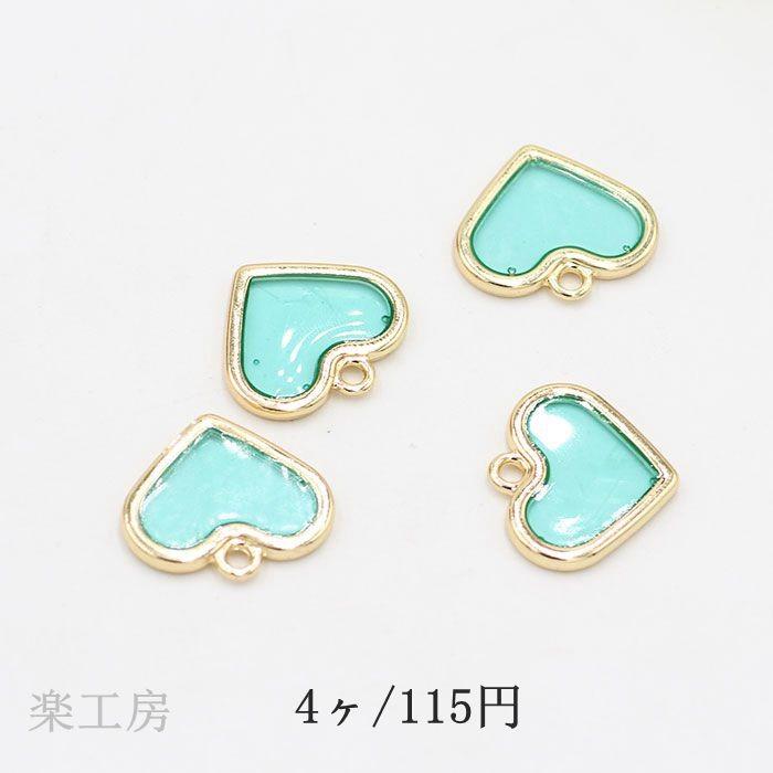 樹脂チャーム 透明感が綺麗な水色ハート 金具カン付き 約16mmx19mm 4個 K 185 楽工房 通販 Yahoo ショッピング