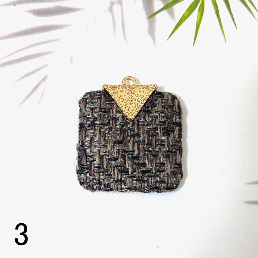 チャーム ゴールド金具 包みボタン 大きい カラフル くるみボタン  