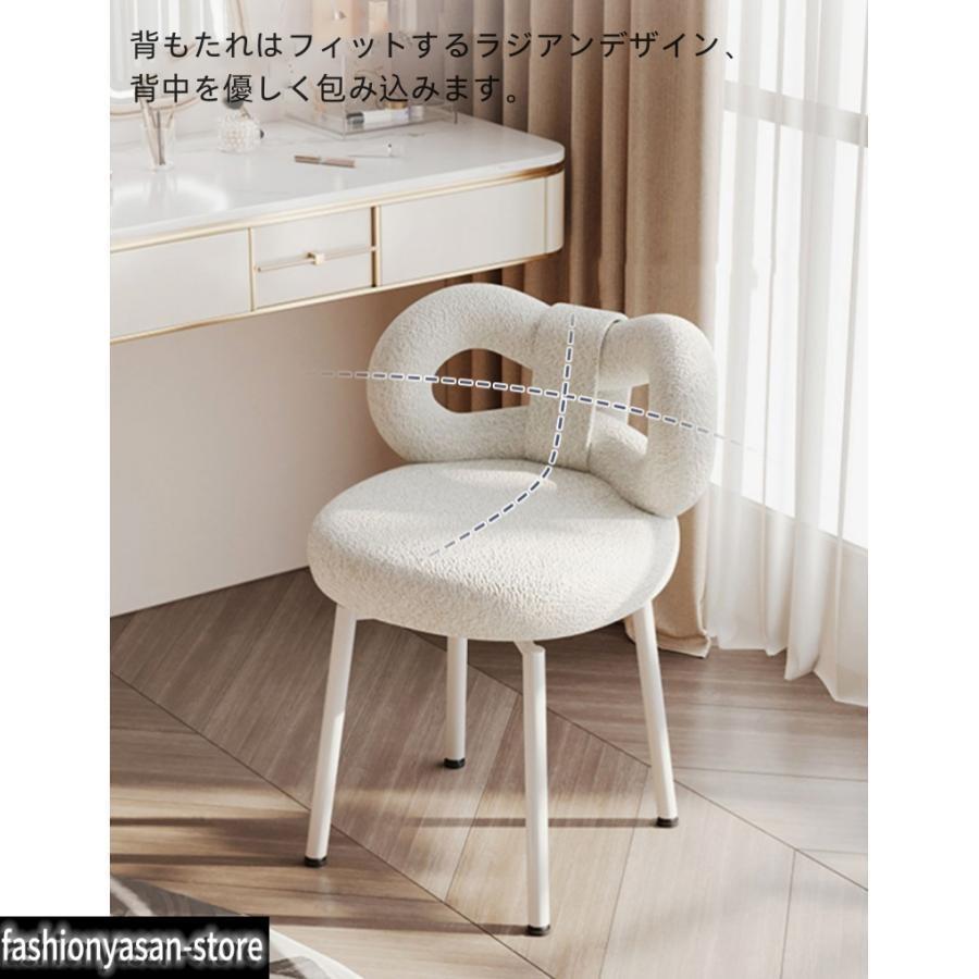 チェアベージュ リボンチェア ドレッサー 椅子 可愛い 全品2点で5 OFF