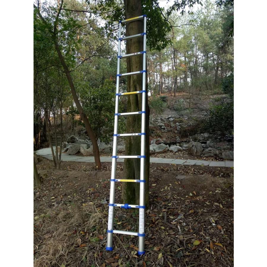 伸縮はしご 脚立、 はしごの伸縮 8m / 7m / 6m / 5m / 4m / 3m / 2m / 1m背の高い、 拡張可能な伸縮はしご 家の屋根裏部屋と屋外の建物のために、 330LB容量 伸縮はしご 脚立 8m/ 7m/ 6. 2m/ 5m/ 4m/ 3. 2.6mルーフトップテント用