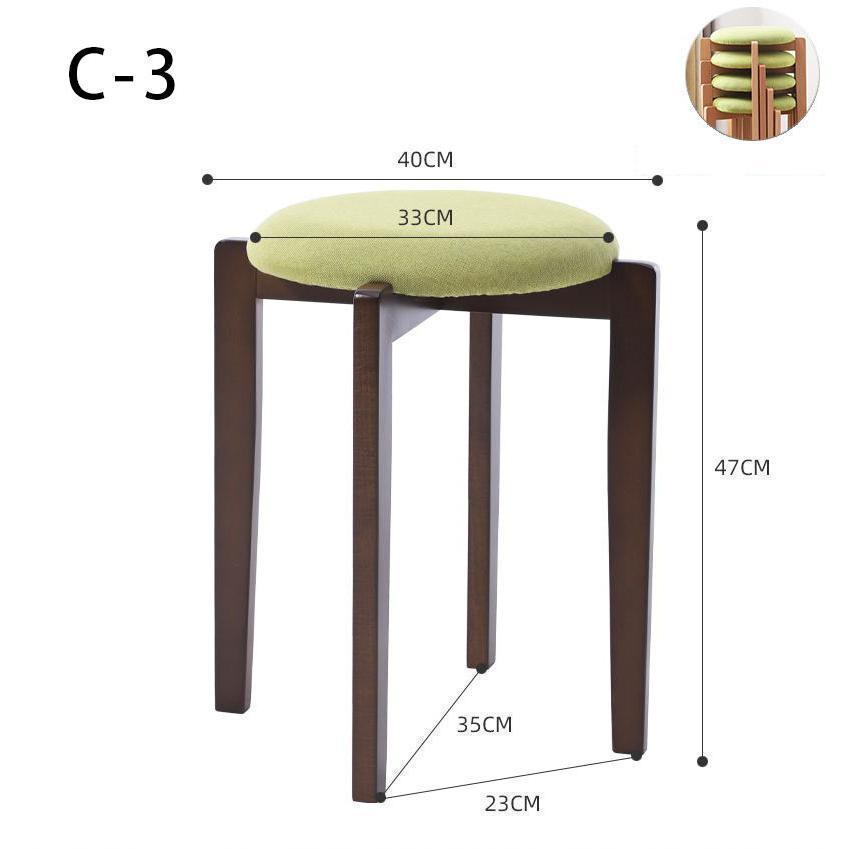 北欧 4脚 単品 スツール おしゃれ 木製 スタッキングチェア 椅子