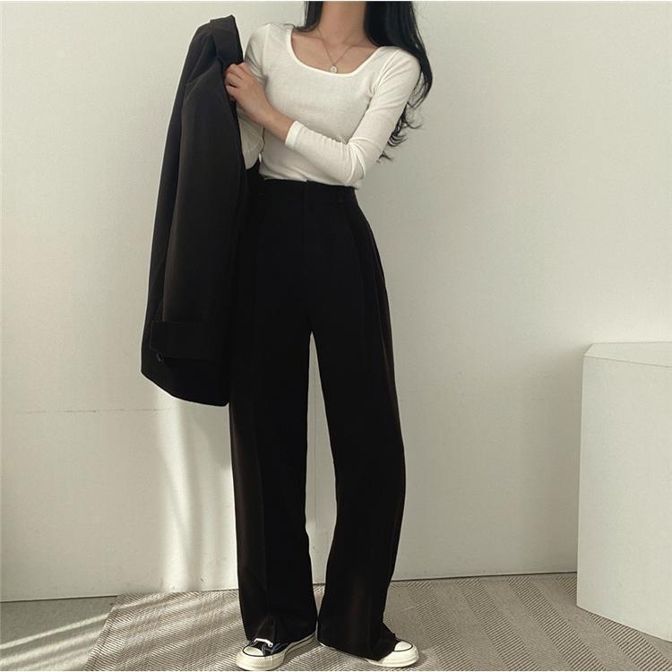 スーツ セットアップ パンツスーツ レディース ロングパンツ