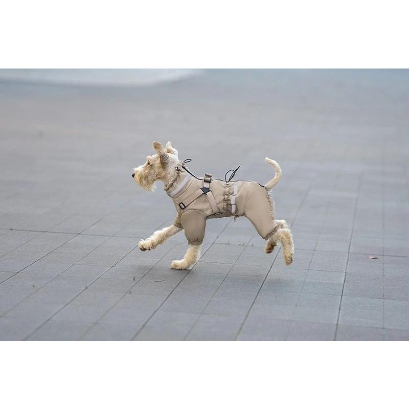 犬 服 ジャンパー 犬の服 ジャケット コート ハーネス一体型 防寒